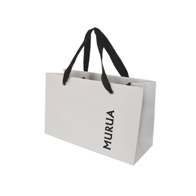Custom Black Paper Shopping Bag