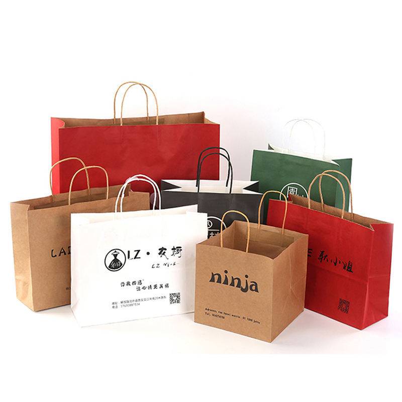 Custom Kraft Paper Shopping Bag – Style 001
