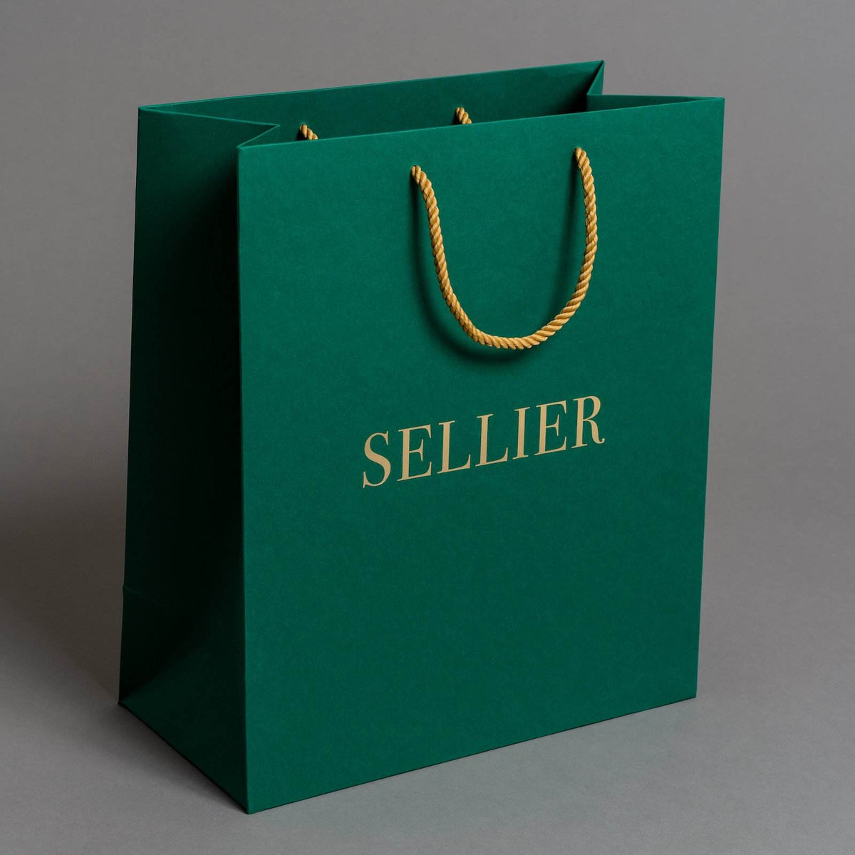 Custom Black Paper Shopping Bag