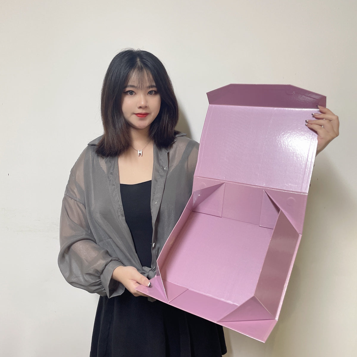 Custom Black Folding Carton Box