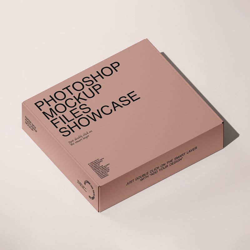 Custom Blush Pink Apparel Mailer Box with Tissue