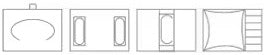 Examples of watch and bangle insert layouts